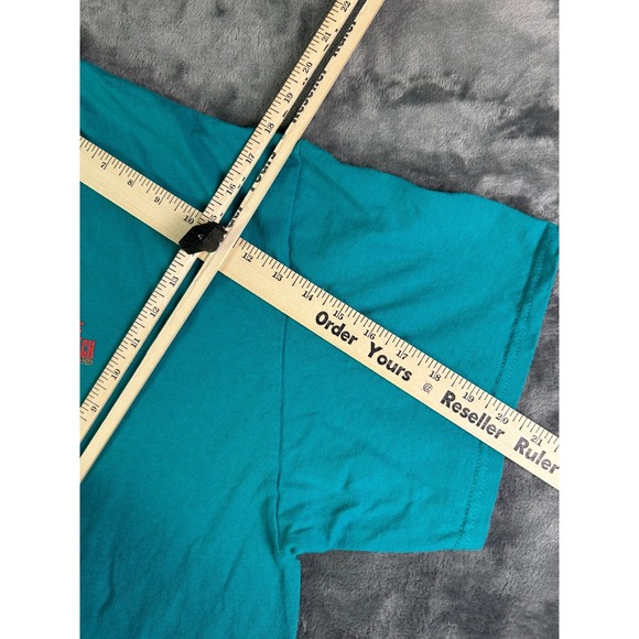 Bands on the Beach T-Shirt 2XL Gildan Teal Guitar Graphic Santa Rosa Florida - Picture 6 of 7